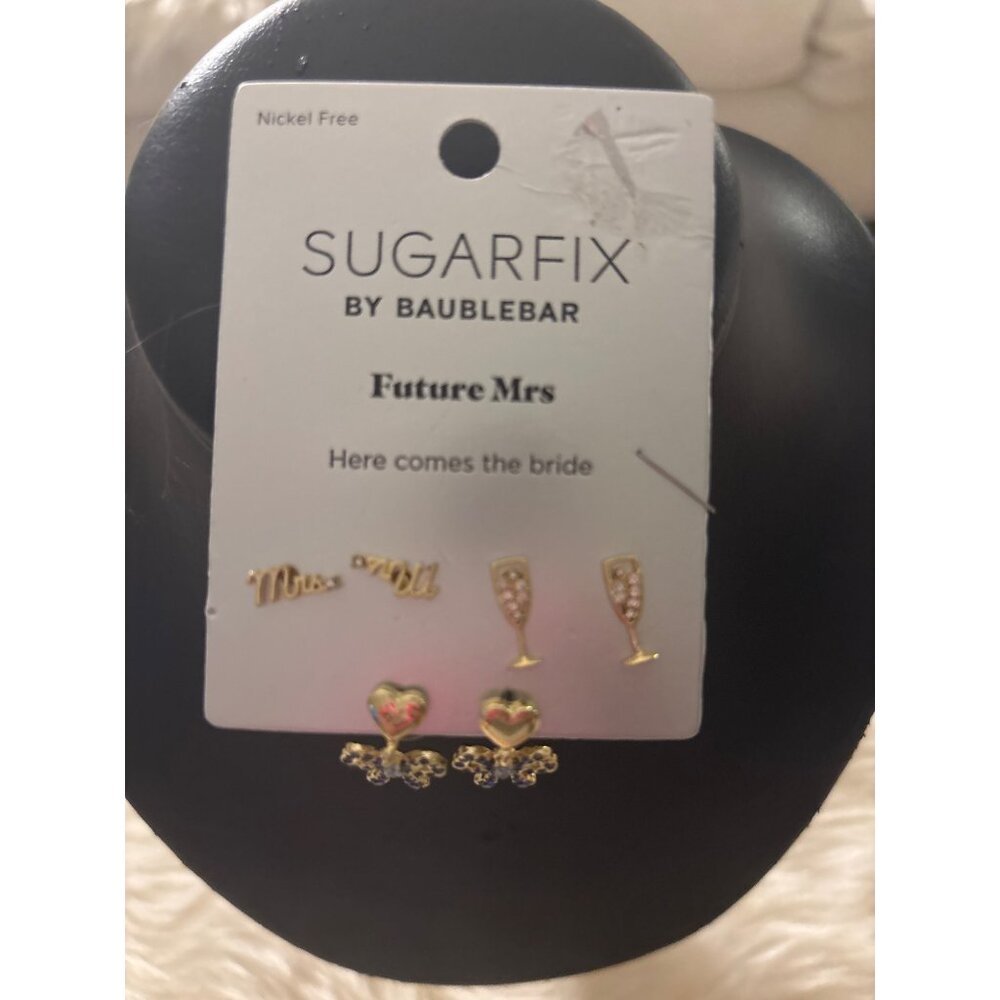 Sugarfix By Baublebar Future Mrs Earring Set Bride Bachelorette Jewlery